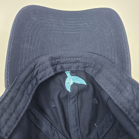 LIFE IS GOOD NAVY BLUE BASEBALL HAT CAP LIGHT BLUE MERMAID TAIL WOMEN OS COTTON - Picture 15 of 15